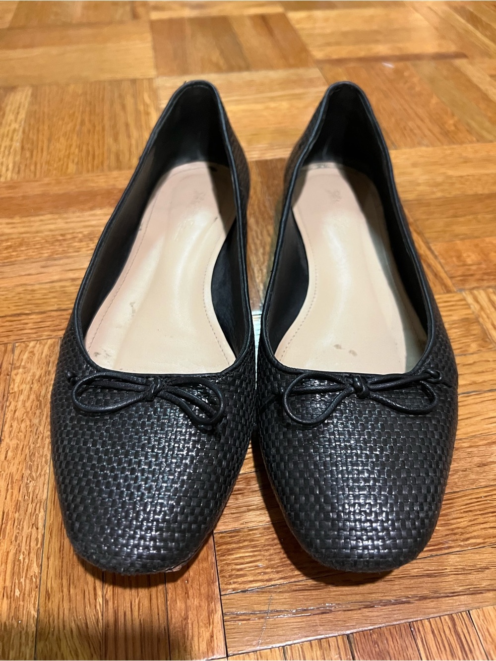 Saks Fifth Avenue Black Bow Ballet Flats - Women